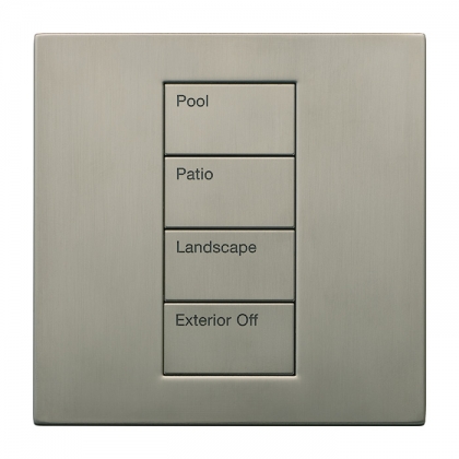 Product Photo of a Palladiom Lighting Control Keypad in Satin Nickel